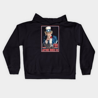 I want you to vote Kids Hoodie